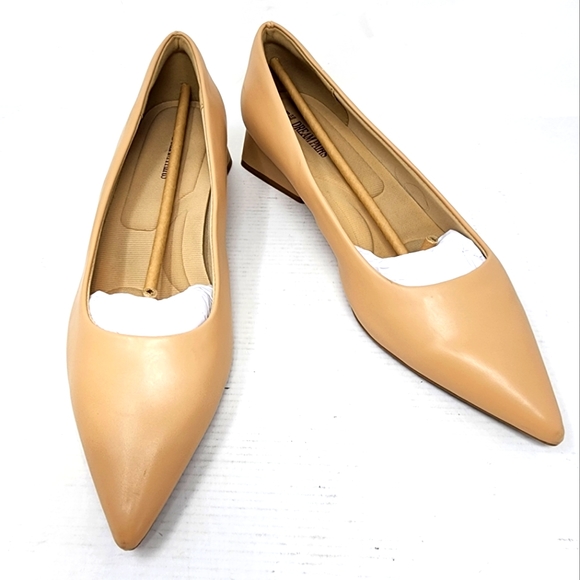 Dream Pairs New Offuce Shoes Chunky Heels Closed Toe Work Modest Nude 9.5 - Picture 2 of 8